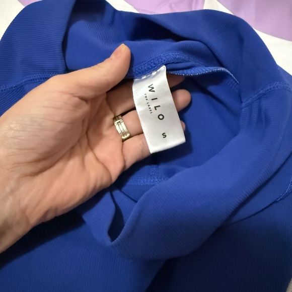 WILO The Label | Base Ribbed Colorblock Leggings | Cobalt/Lime/Grey | Small - Picture 8 of 11